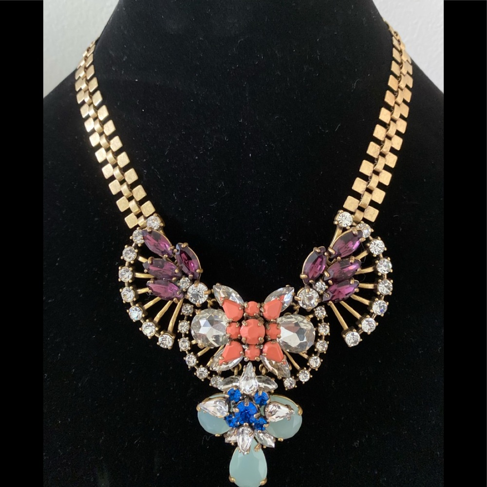 JCrew Starburst Elegant Drop Necklace